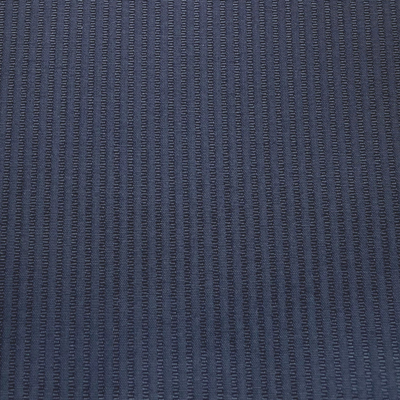 Black Pinstripe Polyester Blend Shirting