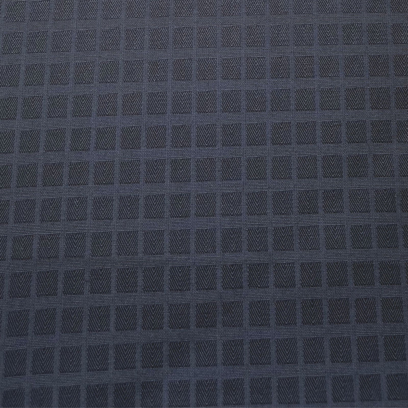 Black Graph Checks Polyester Blend Shirting