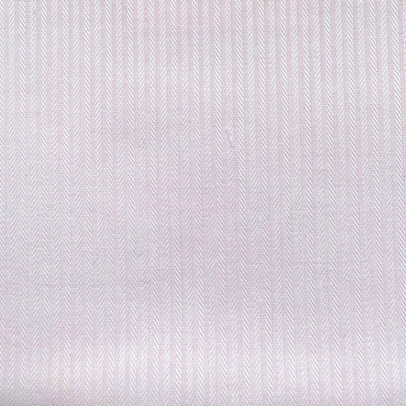 Pink Pinstripe on Herringbone Cotton Blend Shirting