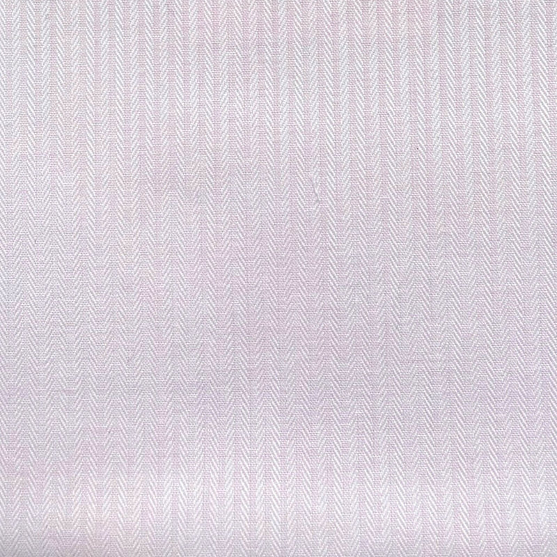 Pink Pinstripe on Herringbone Cotton Blend Shirting