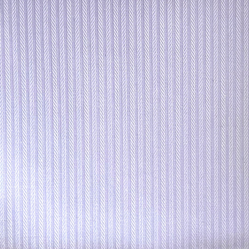 Purple Pinstripe on Herringbone Cotton Blend Shirting