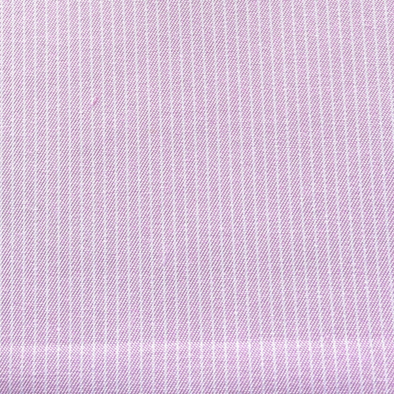 Pink/White Pinstripe Cotton Blend Shirting